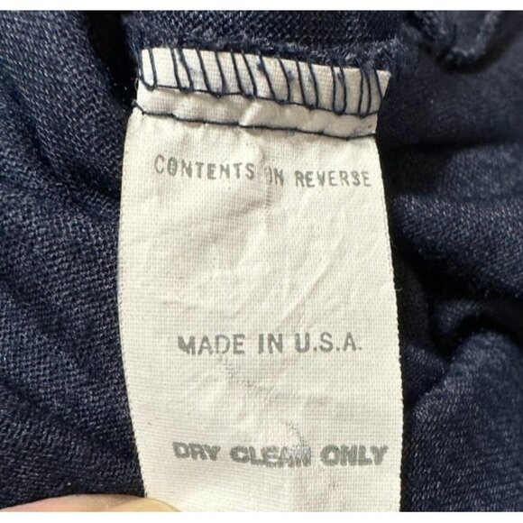 Vintage Periphery Blue Velour Gold Embroidered Zip Robe Size Medium - Picture 7 of 8